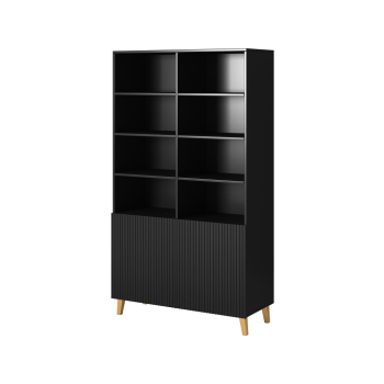 Regał PAFOS 100x40xH176,5 czarny mat