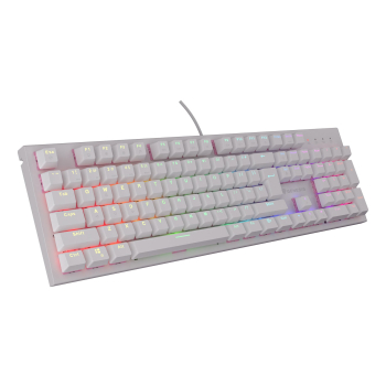 GENESIS Thor 303 klawiatura Gaming USB QWERTY US English Biały
