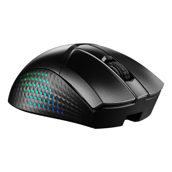 MSI CLUTCH GM51 LIGHTWEIGHT WIRELESS myszka Gaming Po prawej stronie RF Wireless + Bluetooth + USB Type-C Optyczny 26000 DPI