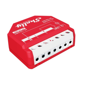 Shelly Qubino Wave 1PM - 1-kanałowy przekaźnik dopuszkowy/sterownik Z-Wave 230 V z pomiarem mocy