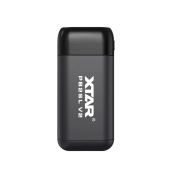 XTAR ŁADOWARKA Z FUNKCJĄ POWER BANK DO AKUMULATORÓW CYLINDRYCZNYCH LI-ION 18650/20700/21700 CZARNA - 2 KANAŁY PB2SLV2