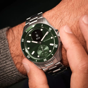 Zegarek Withings Scanwatch Nova - zegarek z funkcją EKG, pomiarem pulsu, SPO2 i temperatury oraz mierzeniem aktywności fizycznej i snu (42mm, green)