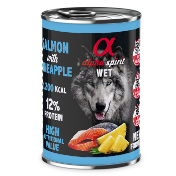 Alpha Spirit łosoś/ananas mokra karma pies 400 g