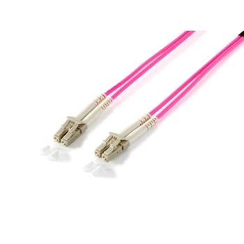 Equip Patchkabel LC->LC 15.00m Multimode  Duplex OM4 violett Polybeutel