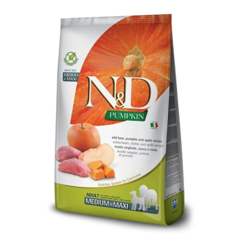 FARMINA N&D Pumpkin Boar & Apple Adult Medium & Maxi - sucha karma dla psa - 12kg