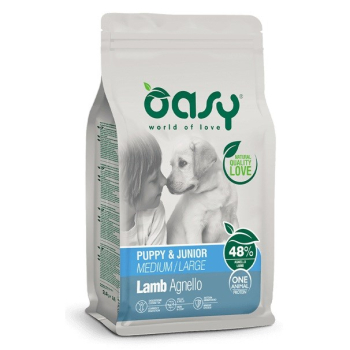 Oasy One Animal Protein Puppy M/L Lamb 12kg
