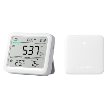 SwitchBot Meter Pro (CO2 Monitor) Biały LCD Bateria