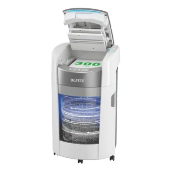 Niszczarka Leitz IQ Optimax AutoFeed 300, P4, 300 kartek, 25 l kosz