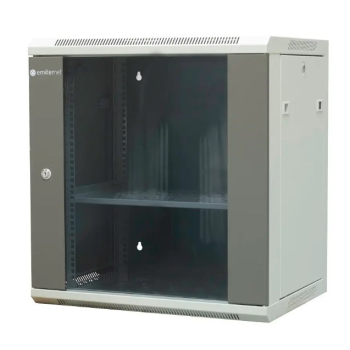 EmiterNet Szafa wiszaca niedzielona 19" 12U, drzwi blacha/szkło, 600×450×635mm szer./gł./wys.