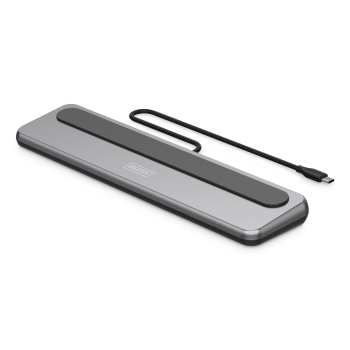 Stacja dokująca USB-C 12 portowa, max. 8K/30Hz z HDR, HDMI, DP, max. 3 monitory (MST), USB-C 3.2 Gen2, Gigabit Ethernet, SD/Micro SD, Audio, PD 100W