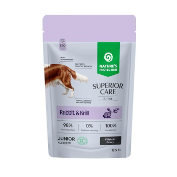 Nature's Protection SC Junior All Breeds Grain Free Rabbit and Krill 85g