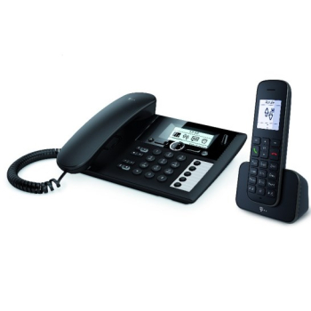 Telekom Sinus PA 207 Plus 1 Telefon analogowy/DECT Nazwa i identyfikacja dzwoniącego Czarny