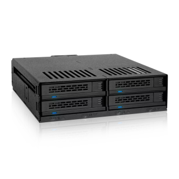 Stacja dokująca Icy Dock MB324SP-B, 0 TB, Serial ATA, Serial ATA II, Serial ATA III, Serial Attached SCSI (SAS), 440 g, Komputer stacjonarny