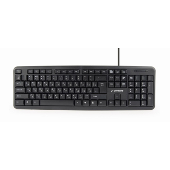 Klawiatura GEMBIRD KB-U-103-RU (USB 2.0; (US); kolor czarny)