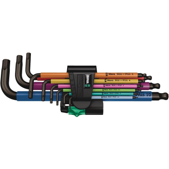 Wera 950/9 Klucz imbusowy w kształcie litery L Metryczny 9 szt.