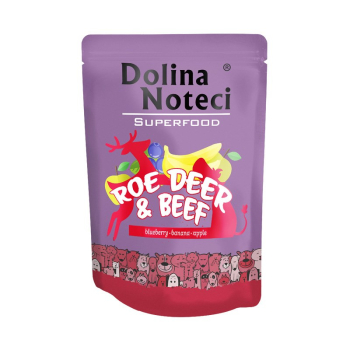 DOLINA NOTECI Superfood Sarna i Wołowina - mokra karma dla psa - 300 g