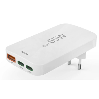 Hama 00201976 ładowarka do urządzeń przenośnych Laptop, Power bank, Smartfon, Tablet Biały Prąd przemienny Szybkie ładowanie Wewnętrzna