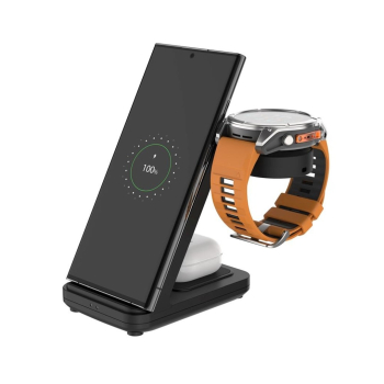 FIXED FIXPOS-GA-BK ładowarka do urządzeń przenośnych Smartwatch, Smartfon, Słuchawki Czarny USB Bezprzewodowe ładowanie Szybkie ładowanie Wewnętrzna