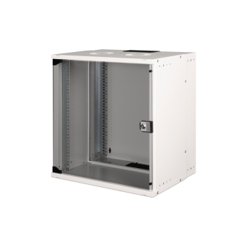 Szafa sieciowa wisząca 19" 12U, SOHO PRO 595 x 540 x 400 mm, drzwi szyba, szary, niezłożona, 60kg