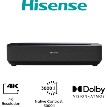 Projektor Hisense PL1SE Beamer Ultra-Short-Throw-Projektor 2100 ANSI Lumen DLP 2160p (3840x2160) Schwarz