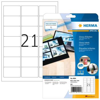 HERMA 4904 etykiet do nadruku Biały Samoprzylepne etykiety do drukowania