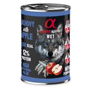 Alpha Spirit Anchois/jabłko mokra karma pies 400 g