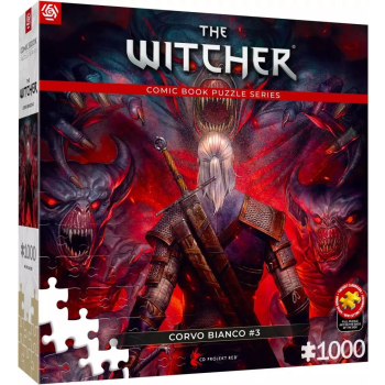 Good Loot Comic Book Puzzle: The Witcher (Wiedźmin) Corvo Bianco, 1000 elementów
