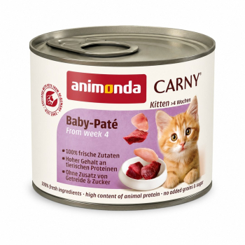 ANIMONDA Carny Kitten Baby Pate - mokra karma dla kociąt - 200 g