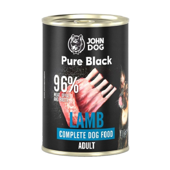 John Dog Pure Black dorosły jagnięcina karma mokra dla psa 400g
