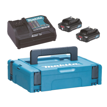 MAKITA ZESTAW ZASILAJĄCY 12V 2x2,0Ah (BL1021Bx2+DC10SB) MAKPAC