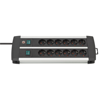 Listwa zasilająca Brennenstuhl Premium-Duo-Alu-Line 2x6x 3m