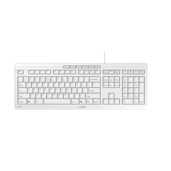 CHERRY STREAM klawiatura Biuro USB QWERTY US English Biały