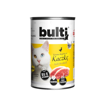 BULTI mielonka bogata w kaczkę dla kota 400g