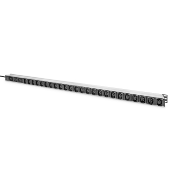Listwa zasilająca Digitus Basic IT PDU, 1-fazowy 16 A, 24 x C13, 3 x C19, kabel zasilający 3 m, wtyczka IEC 60309 16 A