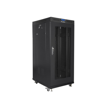 LANBERG SZAFA STOJĄCA RACK 19" 27U 600X800 DRZWI PERFOROWANE LCD CZARNA FF01-6827-23BL (FLAT PACK)