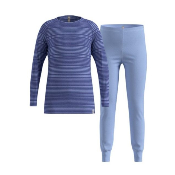 Bielizna termoaktywna - zestaw Odlo Set long ACTIVE WARM SET roz. 104cm Niebieska