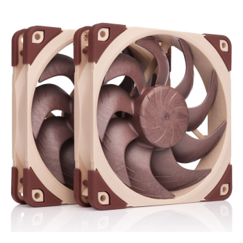 Noctua NF-A12X25 G2 PWM SX2-PP system chłodzenia komputerów Obudowa komputera Wentylator 12 cm Beżowy 2 szt.