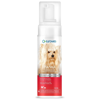 Eurowet Szampon do mycia na sucho piankowy dla psa i kota 150ml