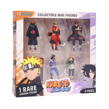 NARUTO SHIPPUDEN FIGURES - 6 PACK DELUXE EDITION VER. D