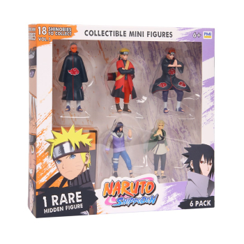 NARUTO SHIPPUDEN FIGURES - 6 PACK DELUXE EDITION VER. D