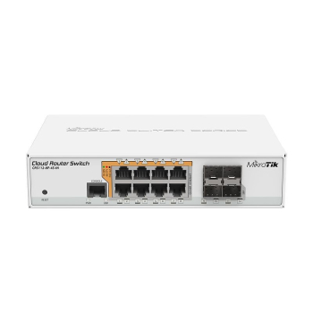 Switch Mikrotik CRS112-8P-4S-IN 12p PoE (PoE+: 8;) 78W Managed Gigabit