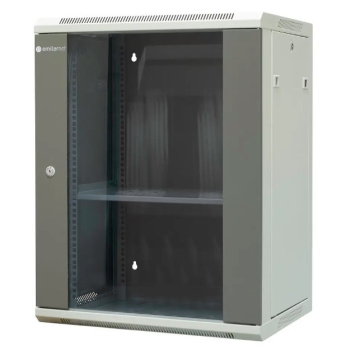EmiterNet Szafa wiszaca niedzielona 19" 15U, drzwi blacha/szkło,  600×450×770mm szer./gł./wys.