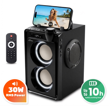 MEDIA-TECH PRZENOŚNY GŁOŚNIK BLUETOOTH OVERBOX MT3186