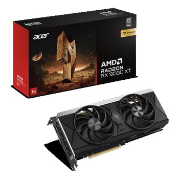 Karta graficzna Acer Nitro Radeon RX 9060 XT 8 GB OC Procesor AMD 8 GB Radeon RX z serii 9060 XT Pamięć GDDR6 Ilość portów HDMI: 1 Złącze PCI Express