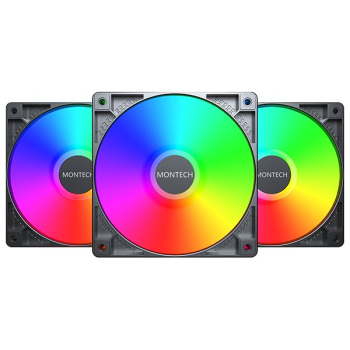 Wentylator Montech GF120 PWM ARGB, 3 szt. - 120mm
