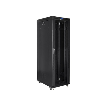 LANBERG SZAFA STOJĄCA RACK 19" 42U 800X1000 DRZWI SZKLANE LCD CZARNA FF01-8042-12BL (FLAT PACK)