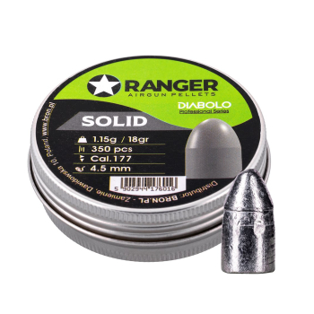 Śrut 4,5 mm RANGER Diabolo Professional Solid półokrągły 350 szt. 1,15 g