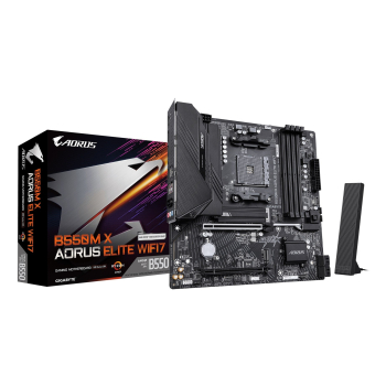 GIGABYTE B550M X AORUS ELITE WIFI7 AMD B550 Socket AM4 micro ATX
