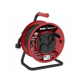 Przedłużacz zwijany Acar PZ-4Z/ST H05RR-F 3GX1.5 30M