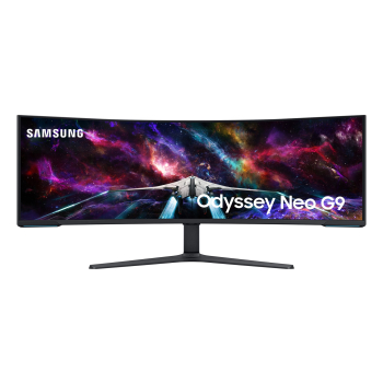 Samsung Odyssey S57CG954NU monitor komputerowy 144,8 cm (57") 7680 x 2160 px 8K Ultra HD QLED Czarny, Biały